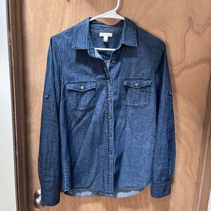 J Crew - button-down long sleeve - size 6 - 100% cotton